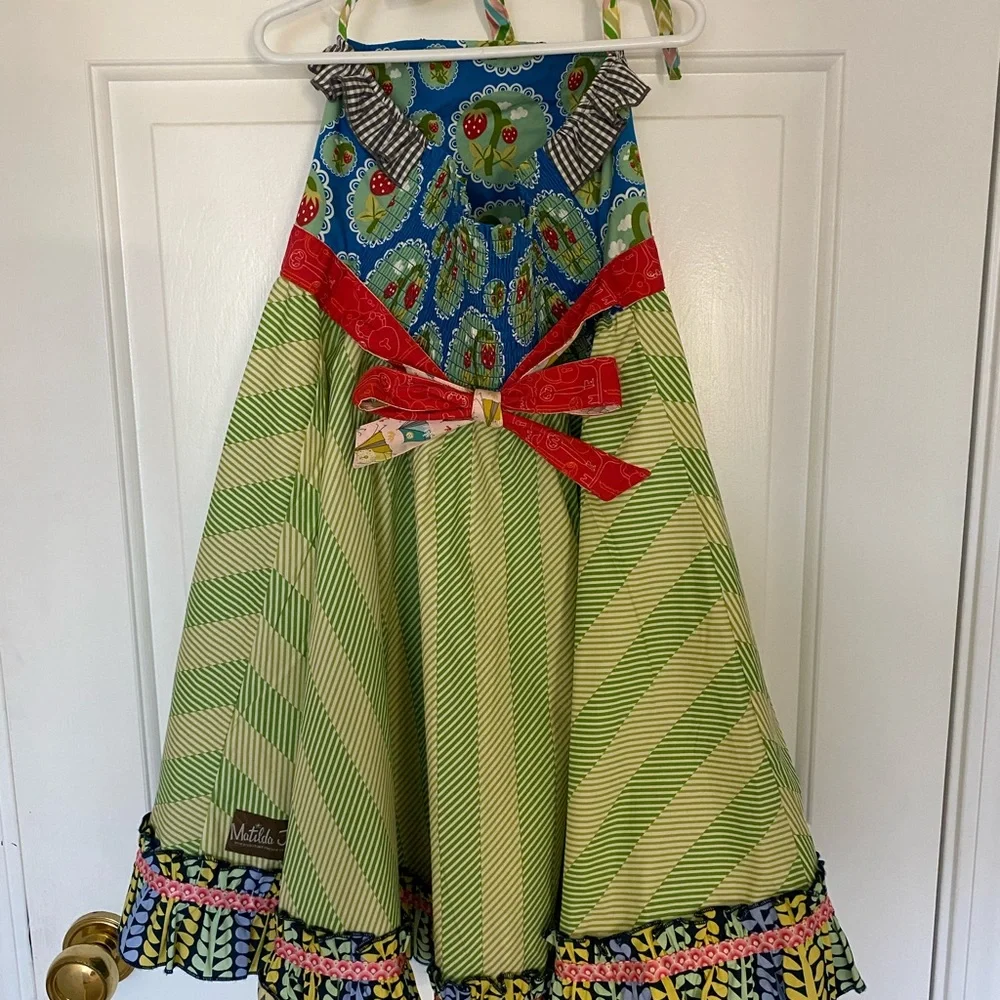 Matilda Jane Limeade Ellie Roundabout Strawberry Twirl Dress - Picture 5 of 6